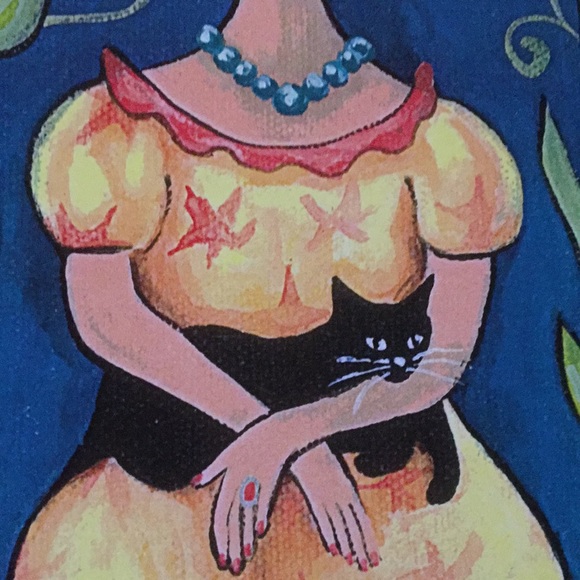 PRINT Frida Kahlo & Cat - Picture 2 of 2